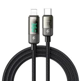 Mcdodo 1.2m 36W PD USB-C - Lightning Auto Off Kabel Svart