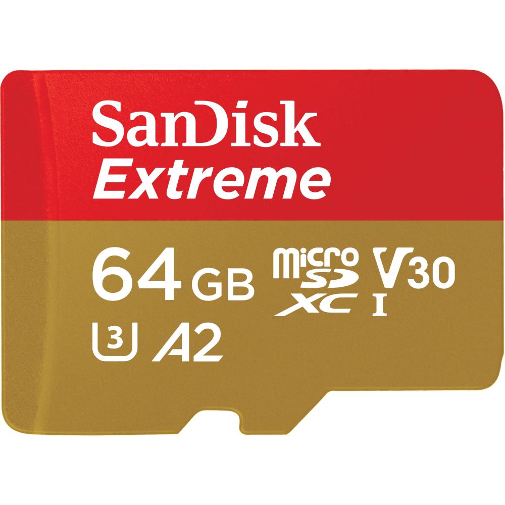 SanDisk MicroSDXC Extreme 64GB 160MB/s Inkl. Adapter