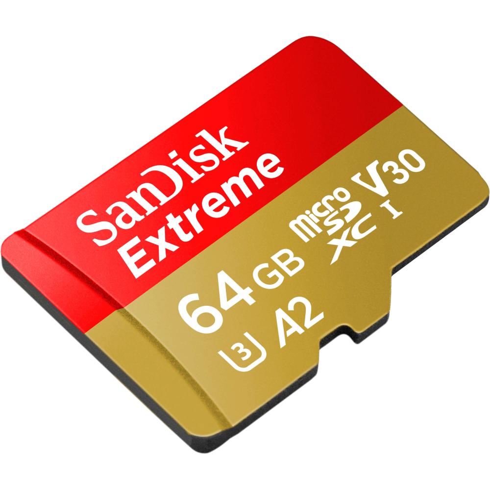 SanDisk MicroSDXC Extreme 64GB 160MB/s Inkl. Adapter