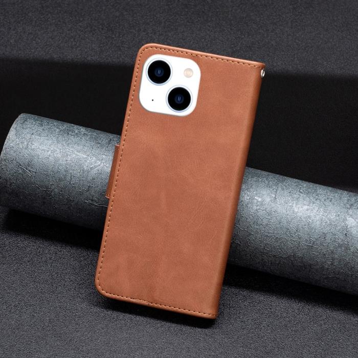 Bild 5, iPhone 15 Fodral Shark Solid Läder Brun