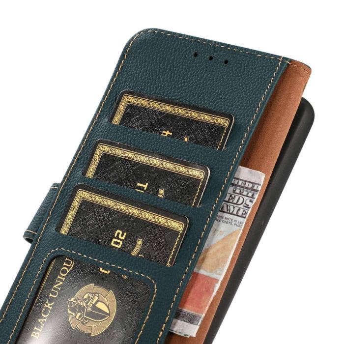 Bild 5, KHAZNEH Galaxy S23 Plus Fodral RFID Äkta Läder Grön