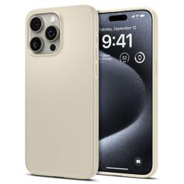 Spigen iPhone 15 Pro Skal Thin Fit Mute Beige