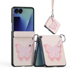 DUX DUCIS Samsung Galaxy Z Flip 8 Skal PU-L&auml;der Fj&auml;ril