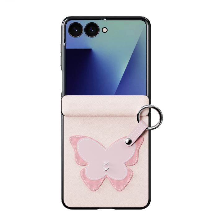 Bild 2, DUX DUCIS Samsung Galaxy Z Flip 8 Skal PU-Läder Fjäril