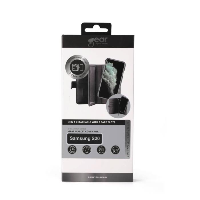 Bild 2, GEAR Samsung Galaxy S20 2in1 Magnet Fodral / Skal Flerfack Svart