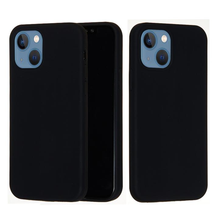 Bild 2, iPhone 13 Skal Liquid Silikon Svart