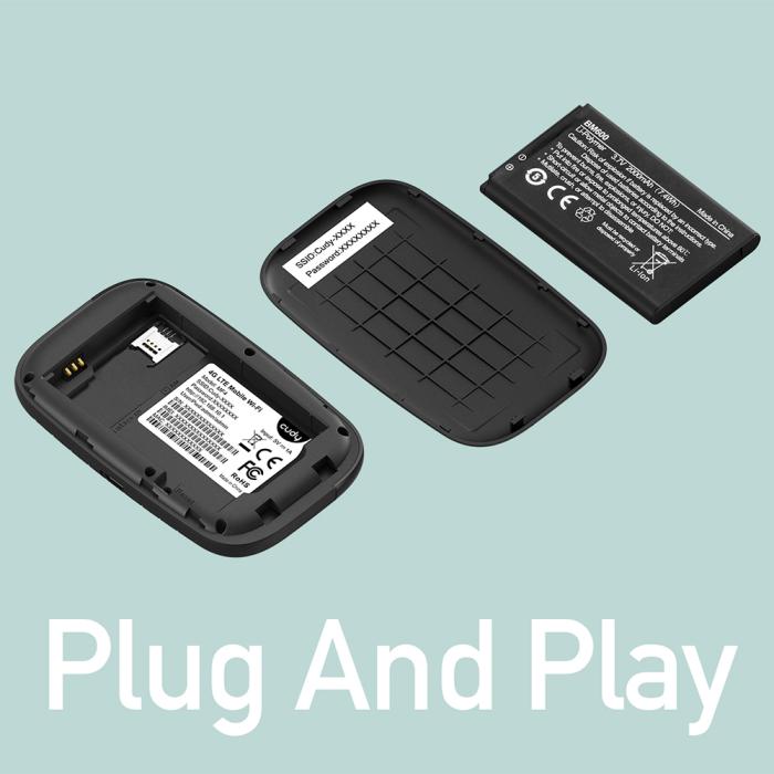 Bild 5, Cudy 4G Router MF4 Cat4 N150 Mobile Svart