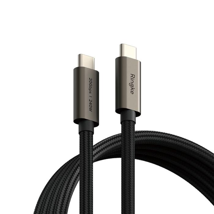 Bild 1, Ringke 1m 240W PD USB 3.2 Gen 2x2 USB-C - USB-C Ka