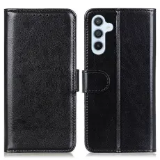 Samsung Galaxy A16 Fodral Crazy Horse L&auml;der Svart