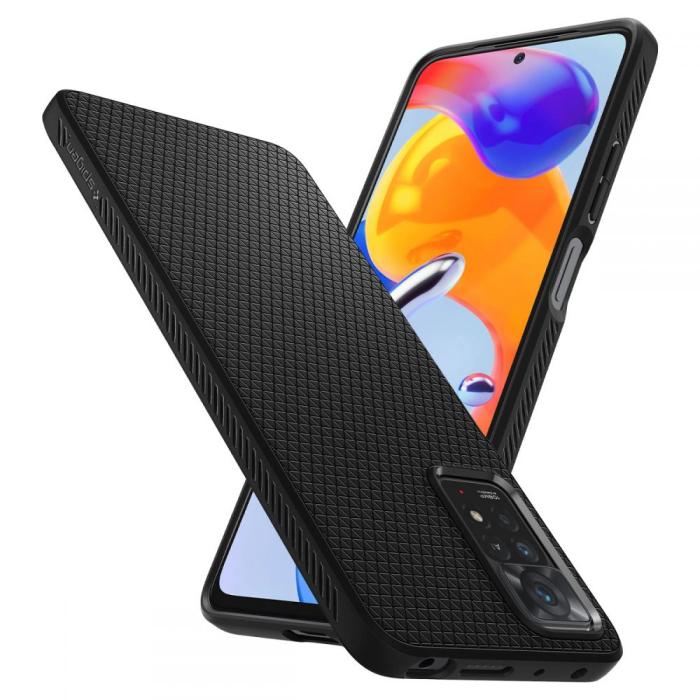 Bild 5, Spigen Xiaomi Redmi Note 11 Pro 5G Skal Liquid Air Matt Svart