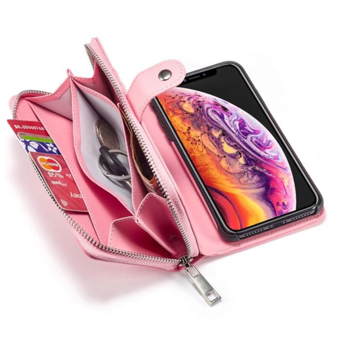 Bild 3, iPhone 7/8/SE (2020/2022) 2-i-1 Multifunktionellt Fodral Ljus Rosa