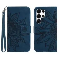 Samsung Galaxy S26 Ultra Fodral Solros Tryck M&ouml;rk Bl&aring;