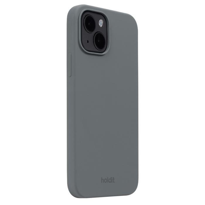 Bild 2, holdit iPhone 14/13 Mobilskal Silikon Space Gray