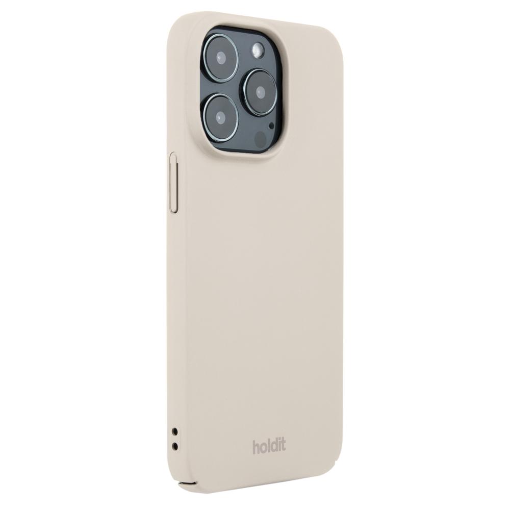 holdit iPhone 15 Pro Mobilskal Slim Light Beige