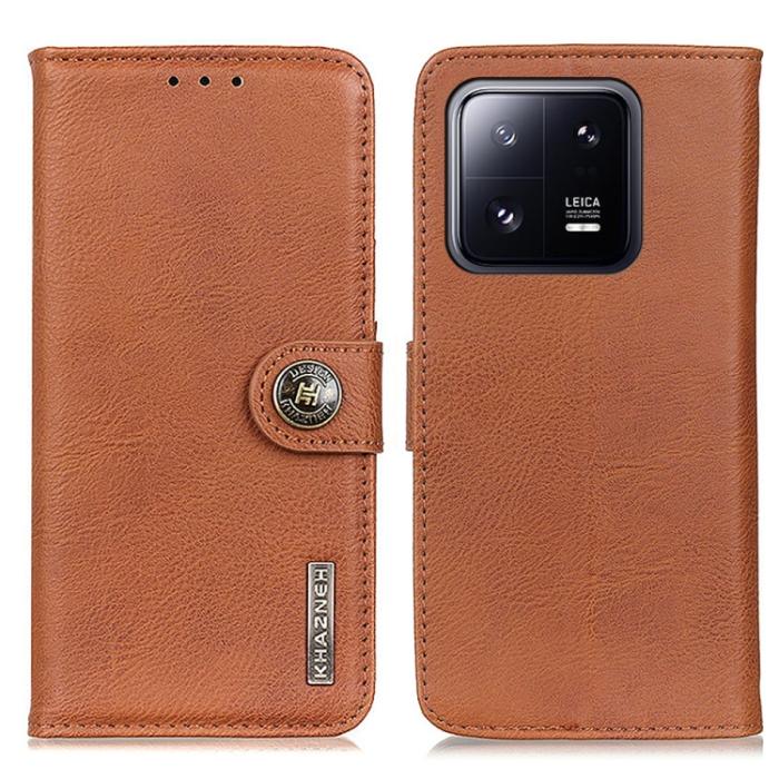 Bild 2, KHAZNEH Xiaomi 13 Pro 5G Fodral Läder Brun