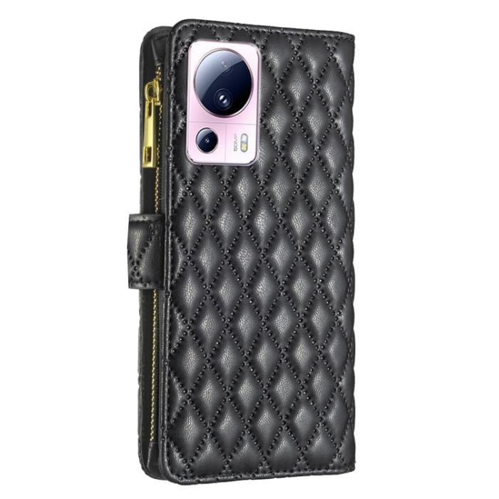 Bild 3, Xiaomi 13 Lite 5G Fodral Diamond Multifunktionell Svart