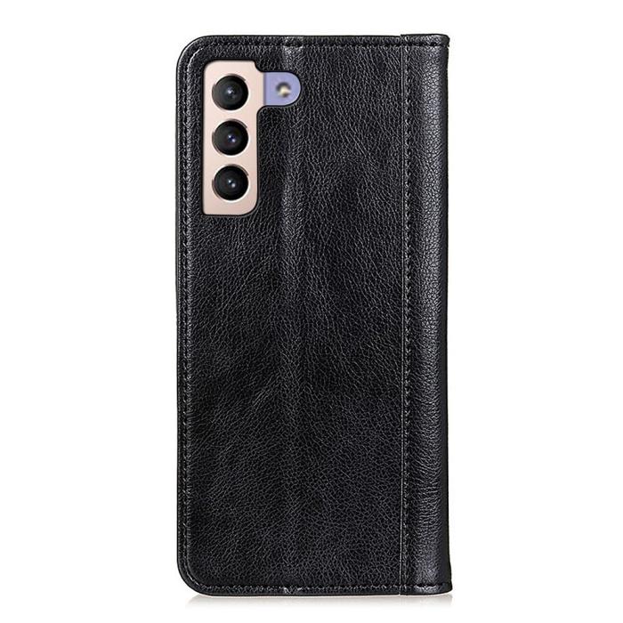 Bild 3, Samsung Galaxy S22 Plus Fodral Flip Split Läder Svart