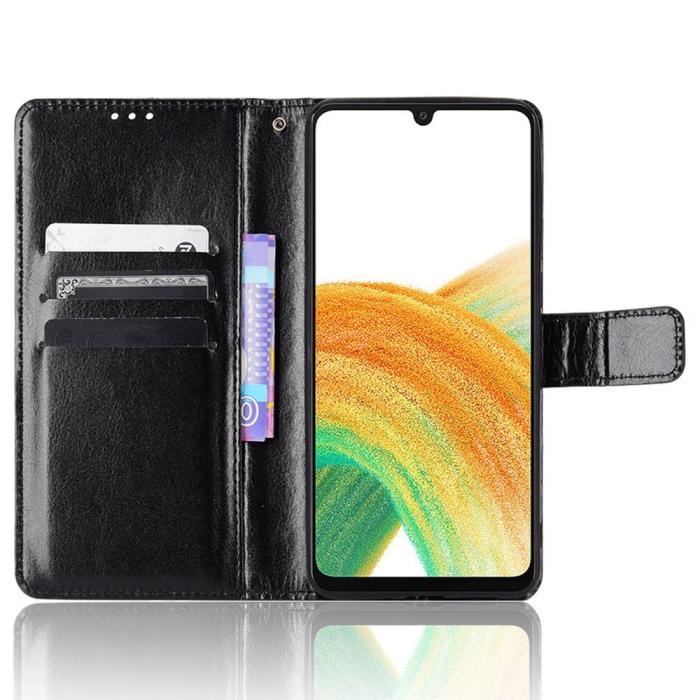 Bild 2, Samsung Galaxy A23 5G Fodral Crazy Horse Svart