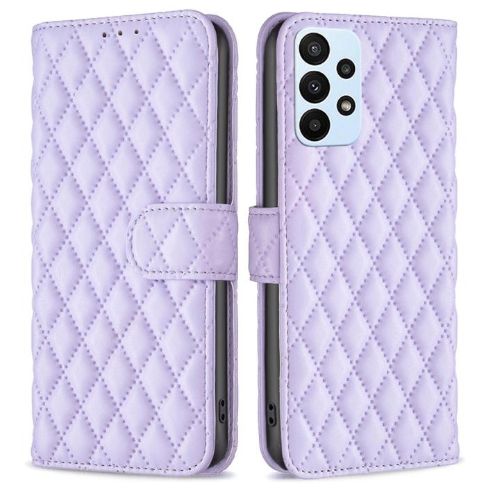 Bild 1, Samsung Galaxy A23 5G Fodral Diamond Läder Lila