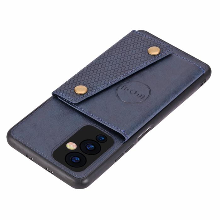 Bild 5, Xiaomi Mi 11i - Läder Skal Med Kortfack Och Magnet - Blå