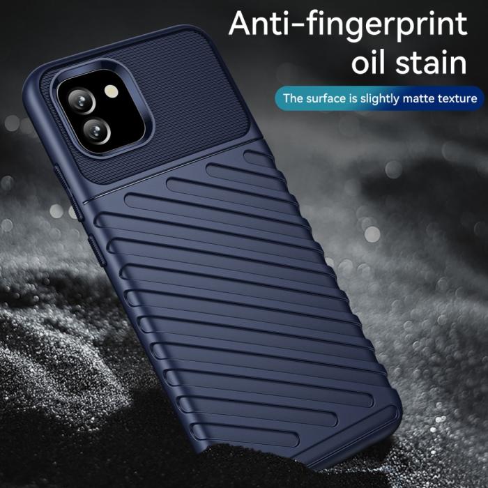 Bild 5, Samsung Galaxy A03 Skal Twill Textur Blå
