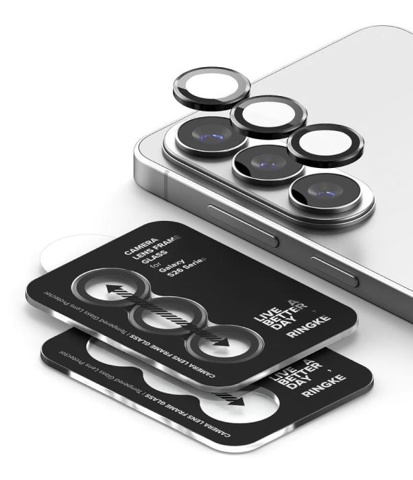 Bild 4, Ringke Galaxy S26/S26 Plus 2-PACK Linsskydd Härdat Glas Svart