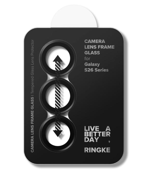 Bild 5, Ringke Galaxy S26/S26 Plus 2-PACK Linsskydd Härdat Glas Svart
