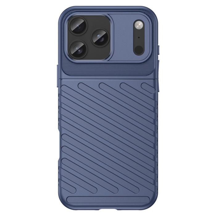 Bild 2, iPhone 18 Pro Max/17 Pro Max TPU Skal Vävt Mönster Blå