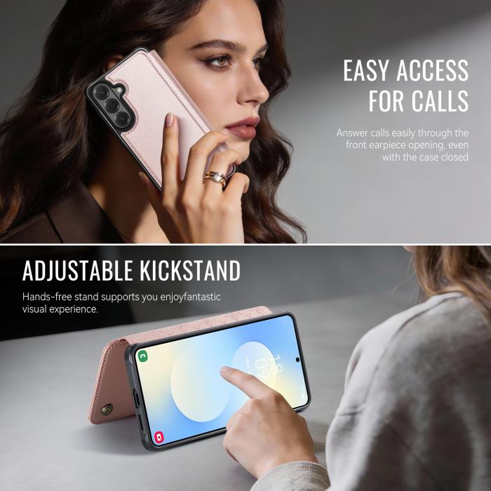 Bild 5, CASEME Samsung Galaxy S26 Skal RFID Plånbok Roséguld