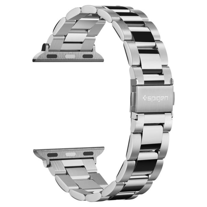 Bild 2, Spigen Apple Watch 38/40/41/42 mm Armband Modern Fit Silver