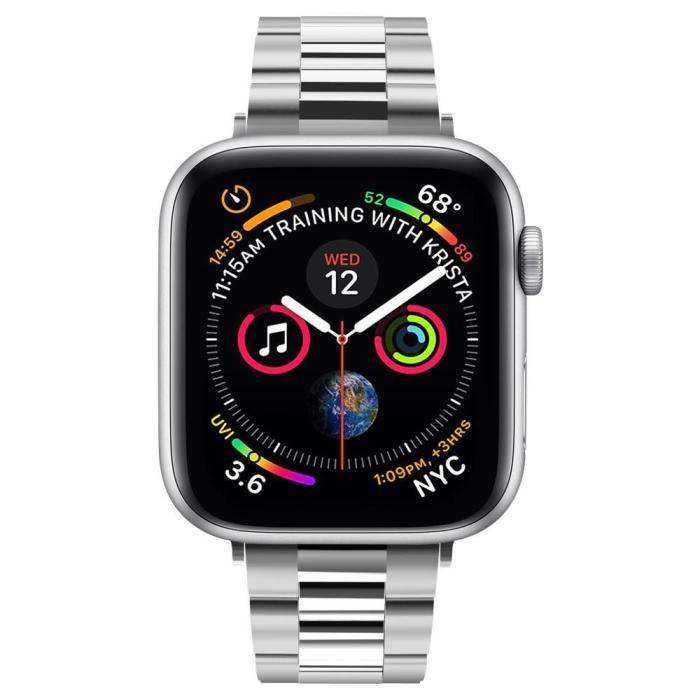 Bild 3, Spigen Apple Watch 38/40/41/42 mm Armband Modern Fit Silver