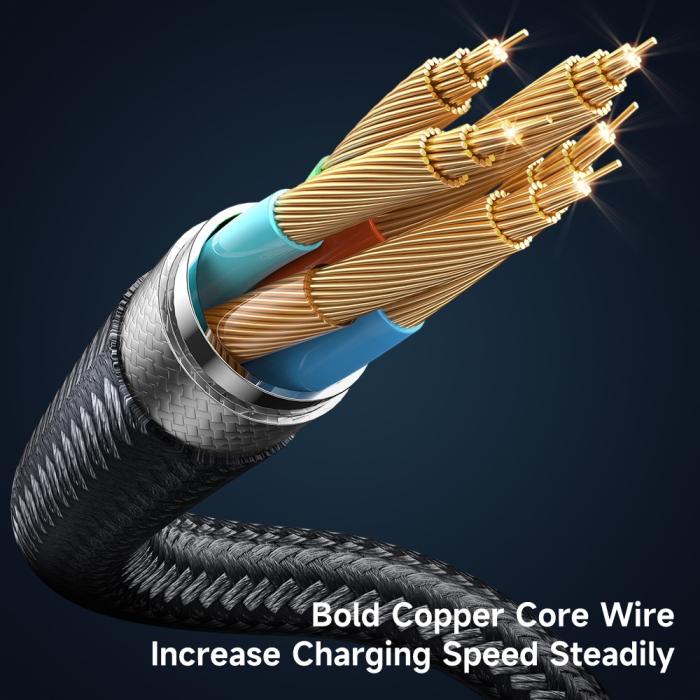 Bild 5, Mcdodo 1.2m 36W PD USB-C - Lightning Auto Off Kabel Svart
