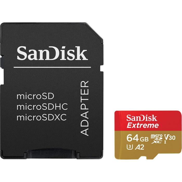 Bild 3, SanDisk MicroSDXC Extreme 64 GB 170MB/s Inkl. Adapter