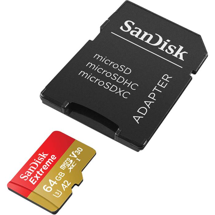 Bild 5, SanDisk MicroSDXC Extreme 64 GB 170MB/s Inkl. Adapter