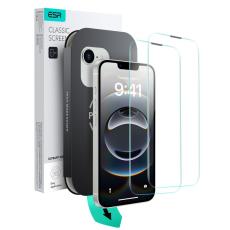 ESR iPhone 17e/16e/14/13/13 Pro 2-PACK Sk&auml;rmskydd UltraFit H&auml;rdat Glas