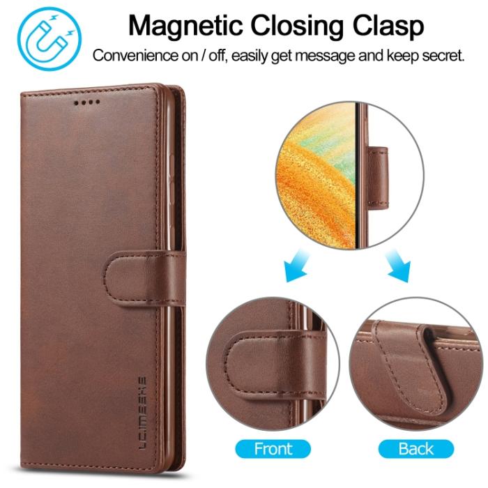 Bild 4, LC.IMEEKE Samsung Galaxy A33 5G Fodral Läder Brun
