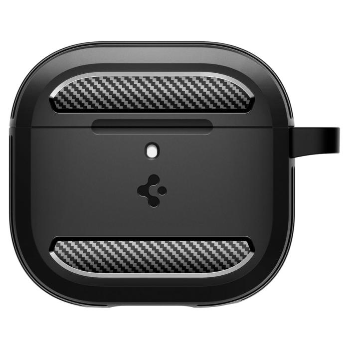 Bild 2, Spigen AirPods 4 Skal Rugged Armor Matt Svart