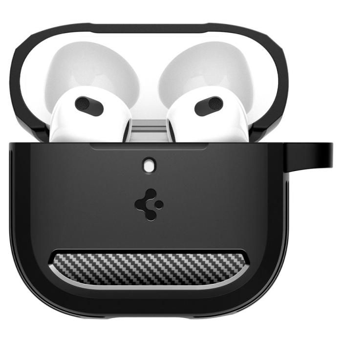 Bild 3, Spigen AirPods 4 Skal Rugged Armor Matt Svart