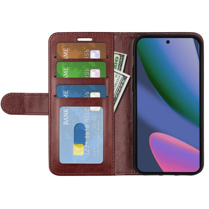 Bild 2, Google Pixel 11 Pro XL Fodral Crazy Horse Läder Brun