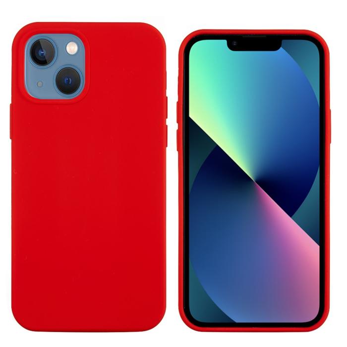 Bild 1, iPhone 13 Skal Liquid Silikon Röd