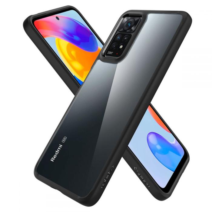 Bild 6, Spigen Xiaomi Redmi Note 11 Pro 5G Skal Ultra Hybrid Matt Svart