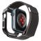 Spigen Apple Watch 44/45 mm Skal/Armband Metal Fit 'Pro' Grafit