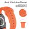 Apple Watch 38/40/41 mm Silikon Armband (M/L) Orange