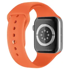 Apple Watch 42/44/45/46/49 mm Silikon Armband (M/L) Orange