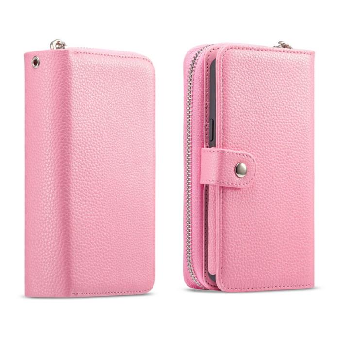 Bild 1, iPhone 7/8/SE (2020/2022) 2-i-1 Multifunktionellt Fodral Ljus Rosa