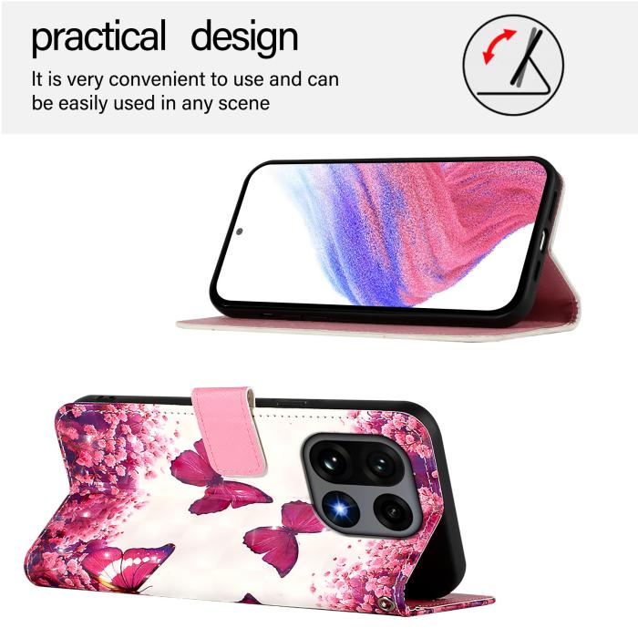 Bild 4, OnePlus 15 Fodral Med Tryck Rosa Fjäril