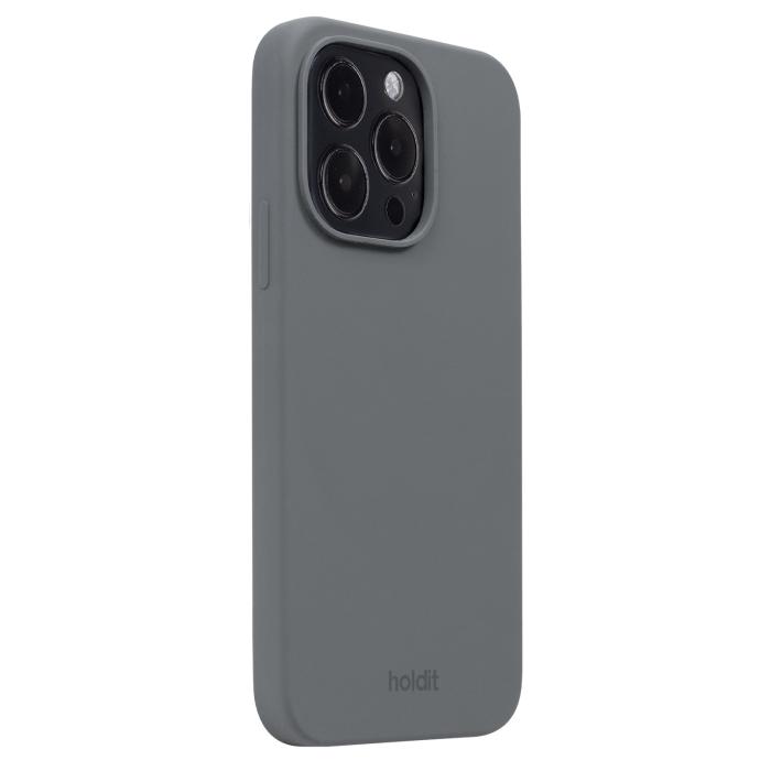 Bild 2, holdit iPhone 14 Pro Mobilskal Silikon Space Gray