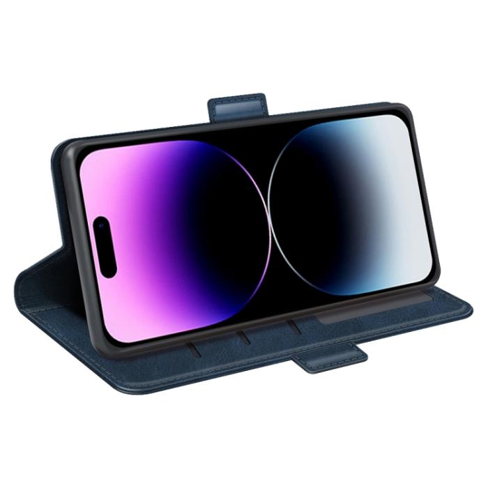 Bild 5, iPhone 15 Pro Max Fodral Med Magnetisk Stängning Mörk Blå