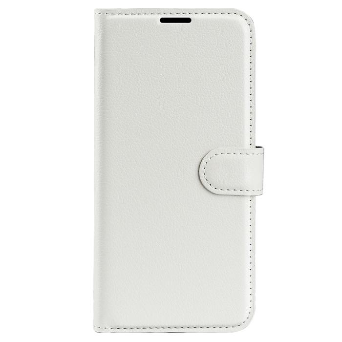 Bild 5, Samsung Galaxy A25 5G Fodral Litchi Läder Vit