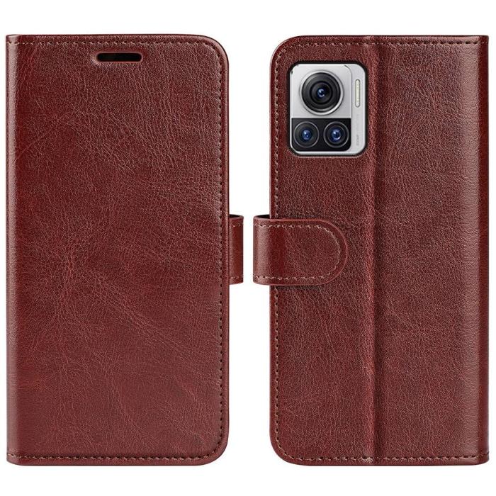 Bild 1, Motorola Edge 30 Ultra 5G Fodral Crazy Horse Läder Brun